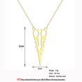 thumbnail image 4 of Metal Scissors Stainless Steel Pendant Jewelry Hair Stylist Gift Christmas Gift, 4 of 4