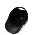 thumbnail image 2 of Black  Leather Baseball Cap Adjustable  Real Lambskin Leather Hat Sports Visor for Men, 2 of 6