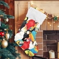 thumbnail image 5 of Coolnut Christmas Stockings Parrot Toucan Large Candy Stockings Stuffers Cute Xmas Sock Decorations 1PC for Home Holiday Party 12" x18" Decor Gifts, 5 of 7