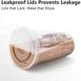 thumbnail image 6 of 100 Pack 24 oz Clear Plastic Cups with Lids and Straws, Disposable Plastic Coffee Cups with Lids for Iced Coffee, Cold Beverages, Smoothies and To-Go Drinks, 6 of 7