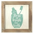 thumbnail image 2 of Stratton Home Decor "Floss, Flush, Wipe, Wash" Cute Decorative Bathroom Wall Art, 2 of 6