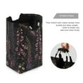 thumbnail image 3 of Yayeee Freestanding Laundry Hamper with Handle Collapsible Large Storage Basket for Clothes, Dark Gothic Floral, 3 of 7