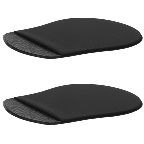 ETEREAUTY 2Pcs Elastic Black Mouse Holder for Laptop Self Adhesive Mouse Storage Bag and Travel Case