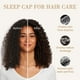 thumbnail image 2 of Gorro de pelo Fittia Satin para dormir, correa antideslizante, color topo, 2 of 6
