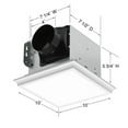 thumbnail image 5 of New Homewerks 110 CFM 2 Sones Bathroom Ventilation Exhaust Fan with Dimmable LED Light, 5 of 9
