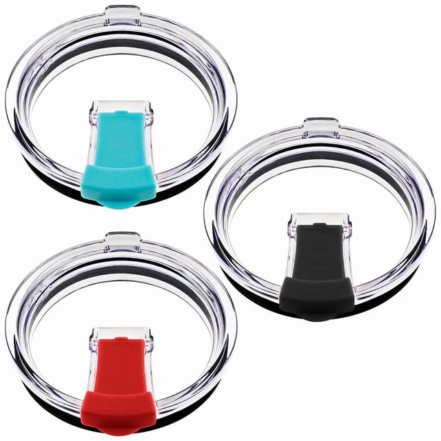 Couvercles pour Gobelets de 20 oz, Compatibles avec YETI Rambler, Ozark Trail, Old Style Rtic et Plus, Lot de 3 Couvercles Anti-Déversement et Résistants aux Éclaboussures pour Gobelets Tasses