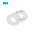thumbnail image 3 of Guitar Toggle Switch Washer Plate Rhythm Treble Ring White with Gold Letter for Electric Guitar 2pcs, 3 of 5