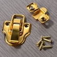 thumbnail image 3 of 2 Pcs Jewelry Chest Cabinet Suitcase Case Trunk Toggle Hasp Latch Clasp Clip, 3 of 9