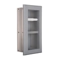 thumbnail image 3 of Boreas Recessed Solid Wood Double Toilet Paper Holder 7 x 14.5 - Primed Gray, 3 of 5