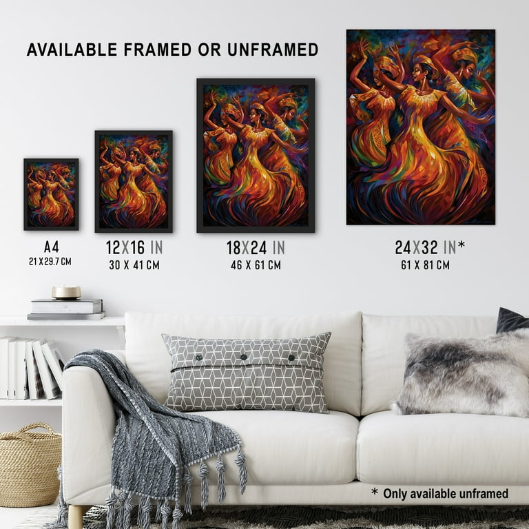 Latino Salsa Music Abstract South America Colourful Bright Bold