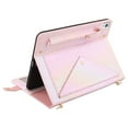 thumbnail image 5 of Handbag for iPad 10.2" 2021/2020/2019/Air 3/Pro 10.5", Stand PU Leather Protection Cover with Crossbody Strap&Handstrap with elastic, Multi-Card Slots Cash Pocket Pen Slot Envelope Case, Pink, 5 of 10