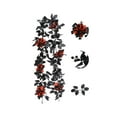 thumbnail image 2 of Gothic Elegance Simulation Black Rose Leaf Rattan - Halloween Home Graveyard Decoration Arrangement Artificial Vine, 2 of 6