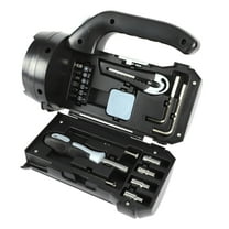 SASABAXI 1 Set Flashlight for Camping with Carbon Steel and Portable Tools