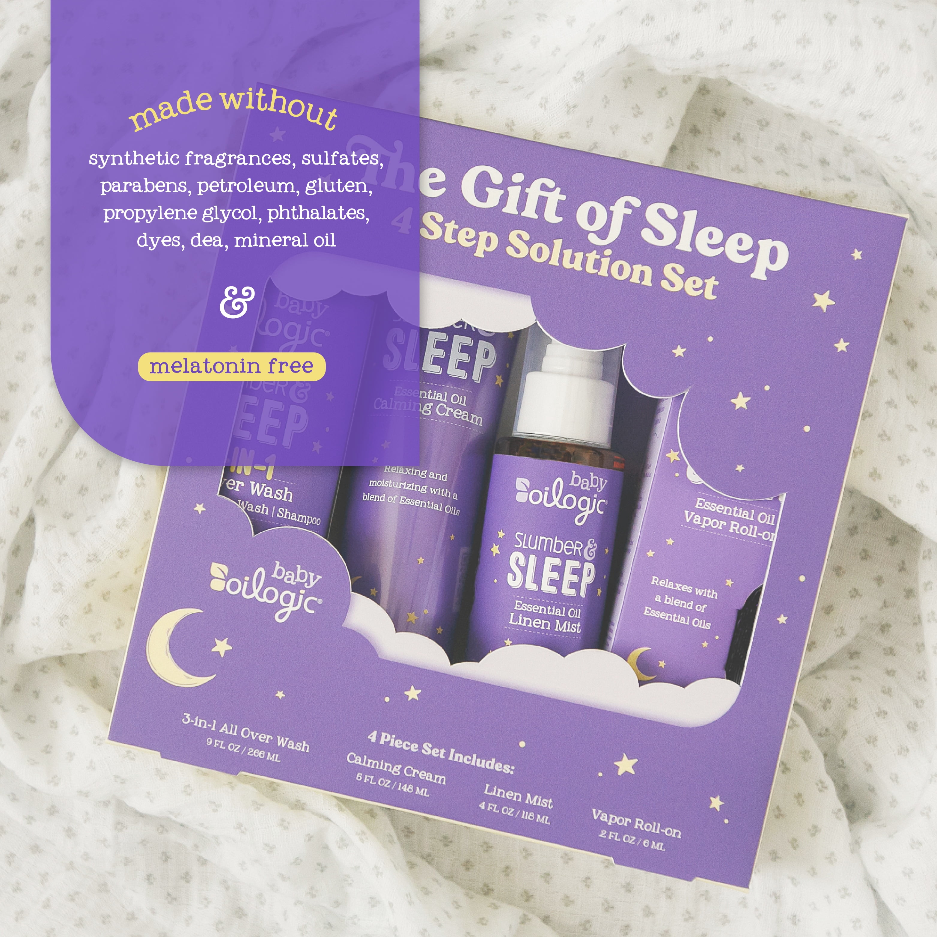 Oilogic, The Gift of Sleep, Baby Sleep Bundle using