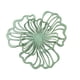 thumbnail image 3 of Decoración de pared de metal, flor decorativa de pared, estilo moderno, adorno floral de pared Verde Pequeño, 3 of 9