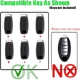 thumbnail image 2 of Key Fob Cover Compatible with Nissan Rogue Sentra Kicks Altima 2025-2026 Keychain Case Holder Protector,F-Orange (5-BTN), 2 of 9