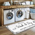thumbnail image 2 of Laundry Room Rug Runner, 20"x59" Non Slip Laundry Rugs, White Farmhouse Washable Floor Laundry Mats for Laundry Room, Mudroom, Kitchen, Washroom, Bathroom, Hallway Area Rugs Decor, 2 of 7