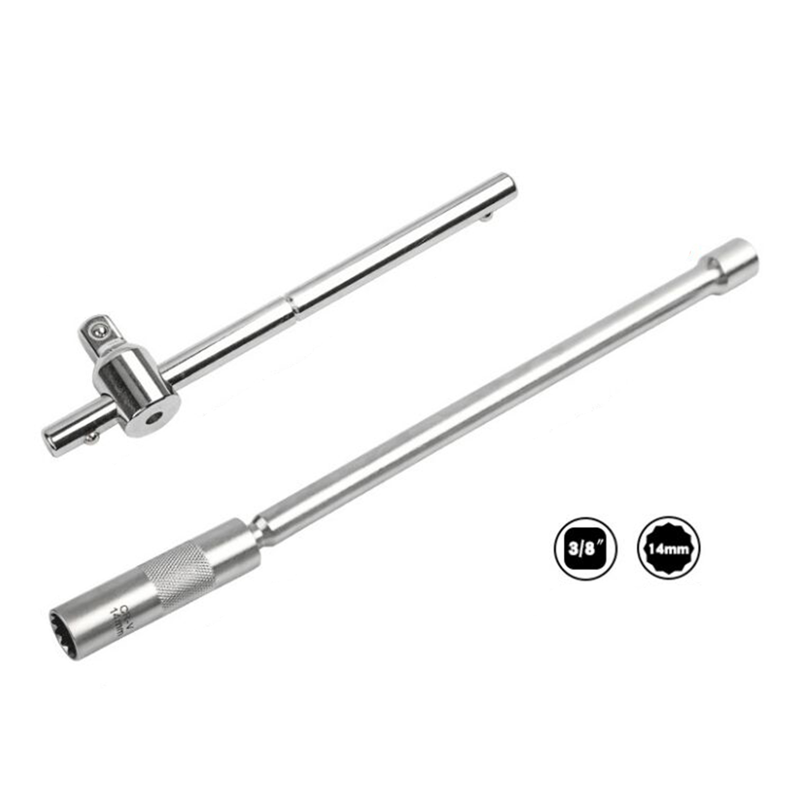 Swivel for Spark Plug Socket 3/8\" Drive Super Long Socket Set