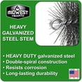 thumbnail image 4 of Midwest Hearth Wire Chimney Cleaning Brush (9-Inch Round) Made in USA, 4 of 5
