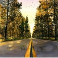 thumbnail image 2 of Atelier B Art Studio 12x12 Black Ornate Wood Framed with Double Matting Museum Art Print Titled - LONG ROAD, 2 of 4