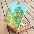 thumbnail image 6 of SALE CLEARANCE Small Adjustable Wood Table Sketchbox Easel, Premium Beechwood - Portable Wooden Artist Desktop Storage Case - Store Art Paint, Markers, Sketch Pad - Student Drawing, Painting, 6 of 6
