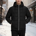 thumbnail image 2 of Men's Autumn And Winter Solid Colour Longline Thickened Hooded Casual Style Coat, 2 of 4