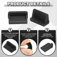 thumbnail image 3 of Uxcell 0.5 Inch USB Type A Dust Plug, 90 Pcs Anti Dust Plug Cover Silicone Charging Port Cover Female End for Port Device, Black/White/Clear, 3 of 6