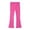 Hot Pink, variant on shoper Girls Uniform Pants Kids Girl High Waisted Stretchy Flare Dress Pant Bell Bottom Yoga Leggings Preppy Clothes Hot Pink