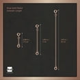 thumbnail image 2 of Amberta 14K Rose Gold Plated on 925 Sterling Silver 2 mm Thick Curb Chain Extender Set for Women - Extension for Necklace Bracelet or Anklet - Contains 3 Sizes - 1 inch 2 inch and 4 inch, 2 of 5