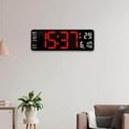 thumbnail image 1 of serony Modern Digitals Wall Clock Calendar Clocks Hall Clock Bedrooms Remote Adjustable Brightness NightStand red, 1 of 8