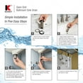 thumbnail image 5 of KEENEY  K820-74 Universal Open Grid Bathroom Sink Drain Without Overflow - Brushed Nickel, 5 of 12