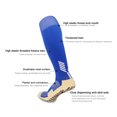 thumbnail image 3 of Athletic Sock Non-Slip Sport Sock for Adults Long Compression Knee Length Colorful Socks with Grips, 3 of 5