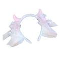 thumbnail image 2 of Diadema con orejas de oveja bonita, diadema de felpa Flexible encantadora para Cosplay, accesorios para el cabello rosado Yuyangstore sombreros de cosplay, 2 of 8