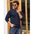 thumbnail image 6 of COOFANDY Men's Long Sleeve Henley Shirts Stretch Ribbed T-Shirts Fashion Casual Basic Tops, 6 of 12