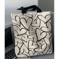 thumbnail image 4 of Bolso de lona elegante con flores para mujer, versátil, con capacidad para el hombro, de alta calidad, tipo mensajero, de lujo, Y2k, 4 of 5