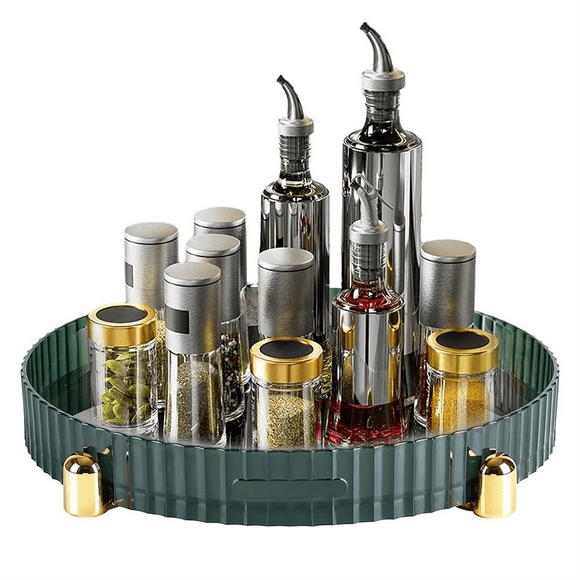 Makeup Perfume Organizer, Rotating Turntable Organizer for Cabinet, Bathroom Vanity Tray Organizer with Capacity A