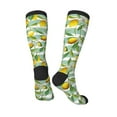 thumbnail image 4 of Fotbe Lemon print Women's Men's Novelty Crew Socks Cotton Socks Knee High Socks for Walking,Running,Nurses,Pregnancy, 4 of 9