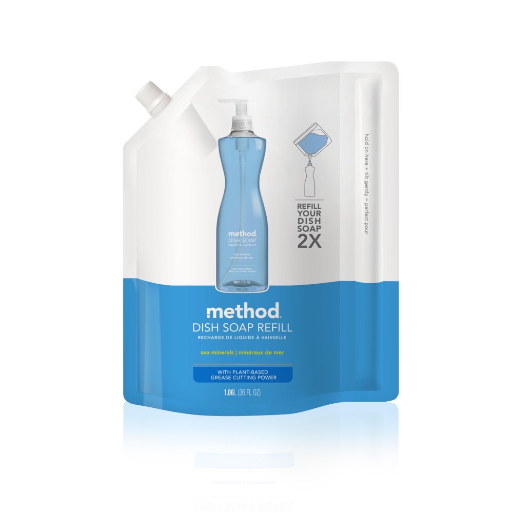 Method Gel Dish Soap Refill, Sea Minerals, 36 Ounces