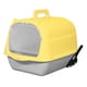 thumbnail image 1 of Caja de arena para gatos Fernando Inodoro cerrado con solapa en la puerta delantera Gris Amarillo, 1 of 8