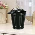 thumbnail image 2 of Zhiyie 1pc Creative Tabletop Trash Can Lovely Waste Bin Small Flower Pot with Lid, 2 of 11