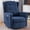 NavyBlue, variant on Power Swivel Rocking Recliner Chair, Electric Rocker Nursery Glider Chair, USB and Type-C Ports, Upholstered Fabric Reclining Single Sofa Chair for Living Room (Beige)