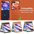 thumbnail image 2 of Funda YQODSZ para Motorola Razr 2024 con protección para bisagras, color naranja, 2 of 7