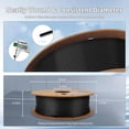 thumbnail image 4 of 3D Printing Filament Basic PLA Filament Bundle 1.75mm 1kg*2 Cardboard Spool Dimensional Accuracy +/- 0.03 mm Fit Most 3D FDM Printer -Black, 4 of 7