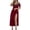 Wine, variant on TMOYZQ Women's Dresses Short Sleeve Slit Maxi Long Dresses Deep V Neck Cold Shoulder Dresses Cocktail Evening Party Swing Homecoming Dresses