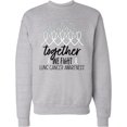 thumbnail image 2 of Inktastic Together, We Fight Lung Cancer Awareness Adult Sweatshirt, 2 of 4