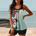 thumbnail image 2 of Bathing Suit for Women,Womens Tankini Swimwear with Boyshorts Two Piece Scroop Neck High Waisted Bikini Sets Bathing Suit 2026 Summer Fashion, 2 of 5