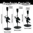 thumbnail image 3 of Cupid Metal Tall Candle Holder - High Footed Valentine's Day Centerpiece, Romantic Table Decor for Anniversary, Wedding & Elegant Home Celebration(7Inch), 3 of 4
