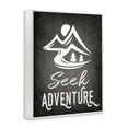 thumbnail image 4 of Stupell Industries Seek Adventure Phrase Typography Painting White Framed Art Print Wall Art, 16 x 20, 4 of 10
