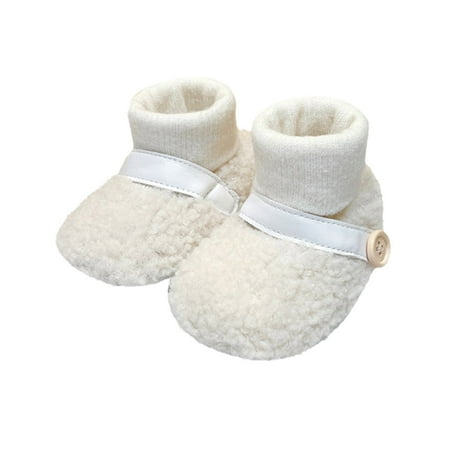 

ASEIDFNSA Girls Shoes Toddler Girl Running Shoes Winter Children Infants Toddler Shoes Boys And Girls Floor Socks Shoes Plush Warm Comfortable Solid Color Simple Design