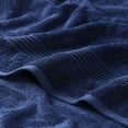 thumbnail image 3 of Superior Egyptian Cotton Absorbent 6-Piece Navy Blue Towel Set, 3 of 13